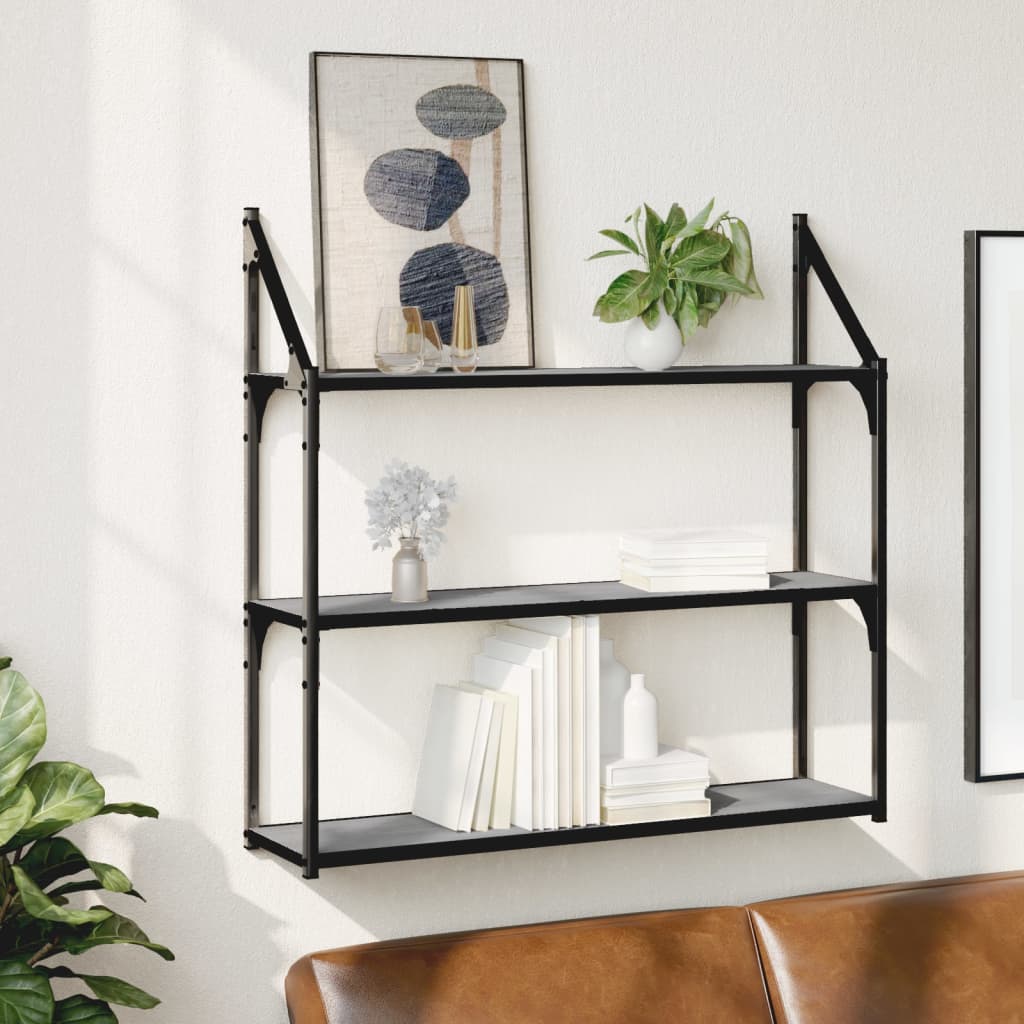 2-Tier Wall Shelf Engineered Wood