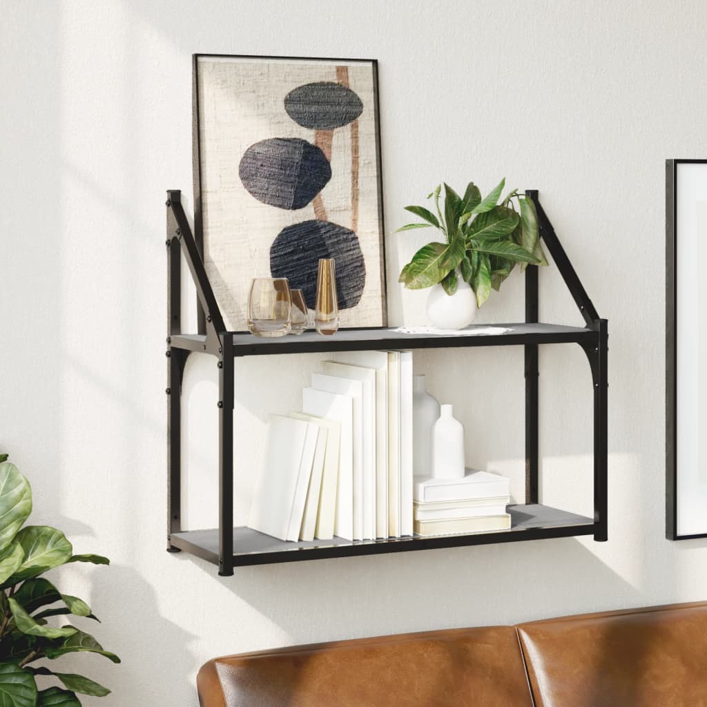 2-Tier Wall Shelf Engineered Wood