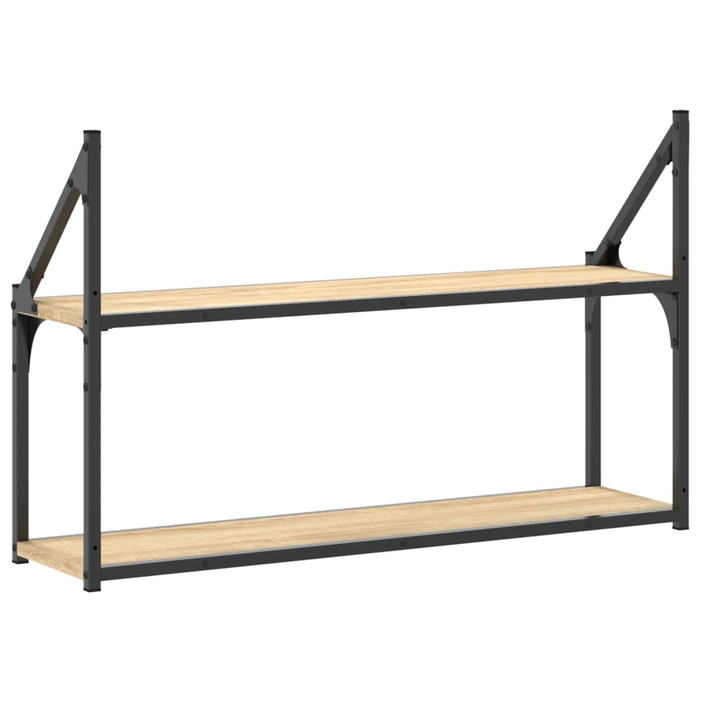 2-Tier Wall Shelf Engineered Wood