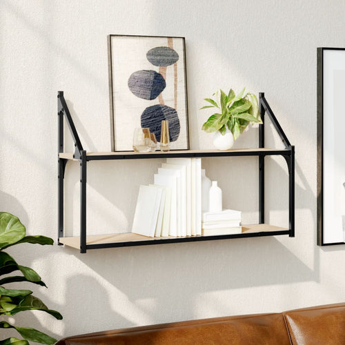 2-Tier Wall Shelf Engineered Wood