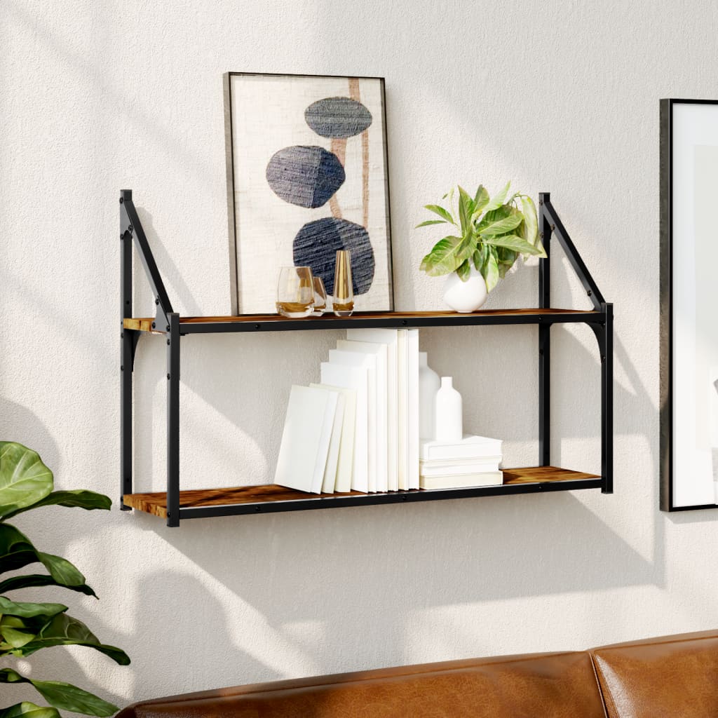 2-Tier Wall Shelf Engineered Wood