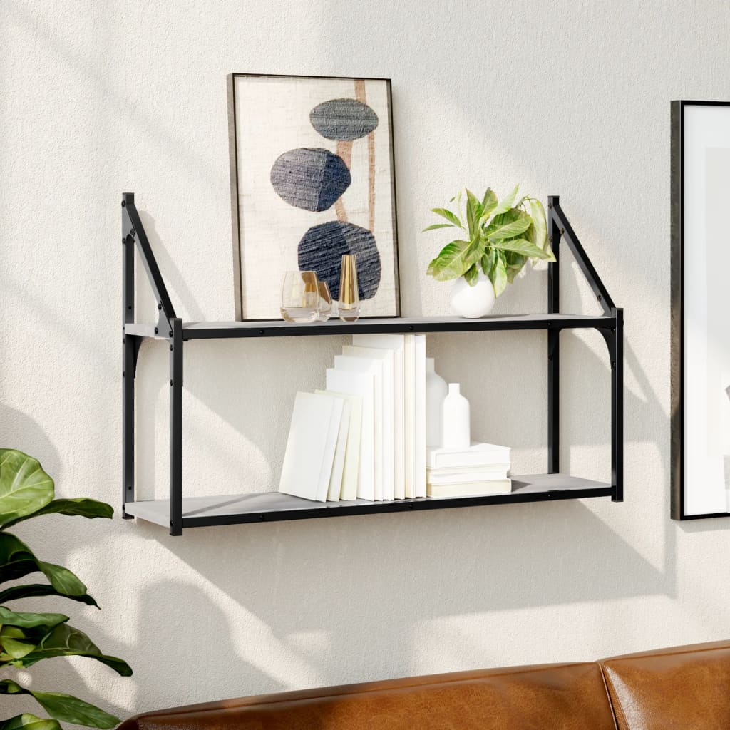 2-Tier Wall Shelf Engineered Wood