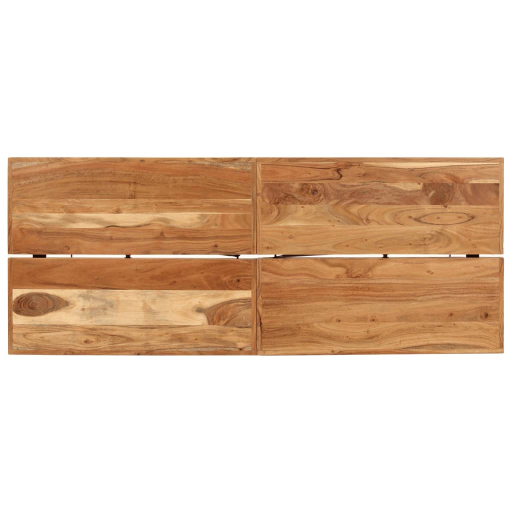 Bar Table 180X70X107 Cm Solid Wood Acacia And Iron