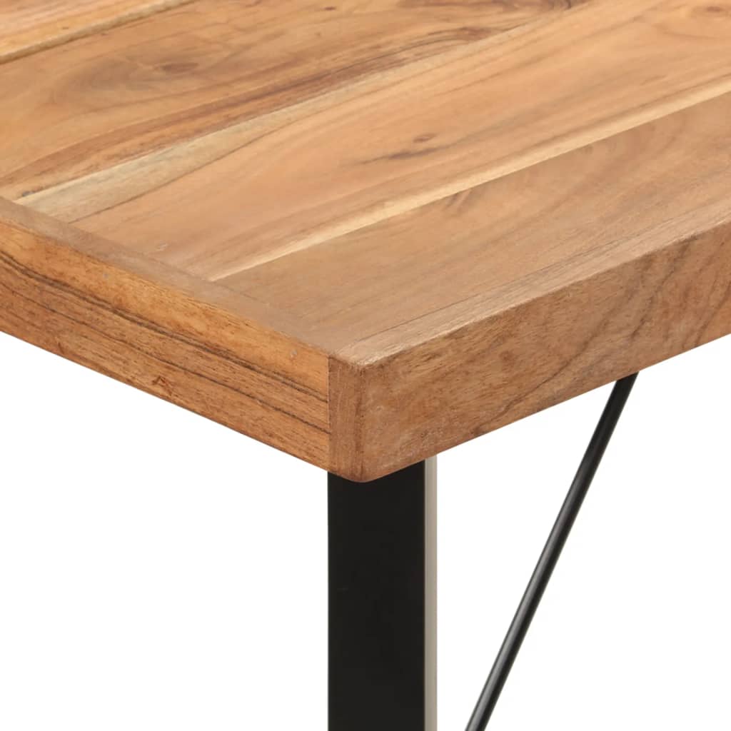 Bar Table 180X70X107 Cm Solid Wood Acacia And Iron
