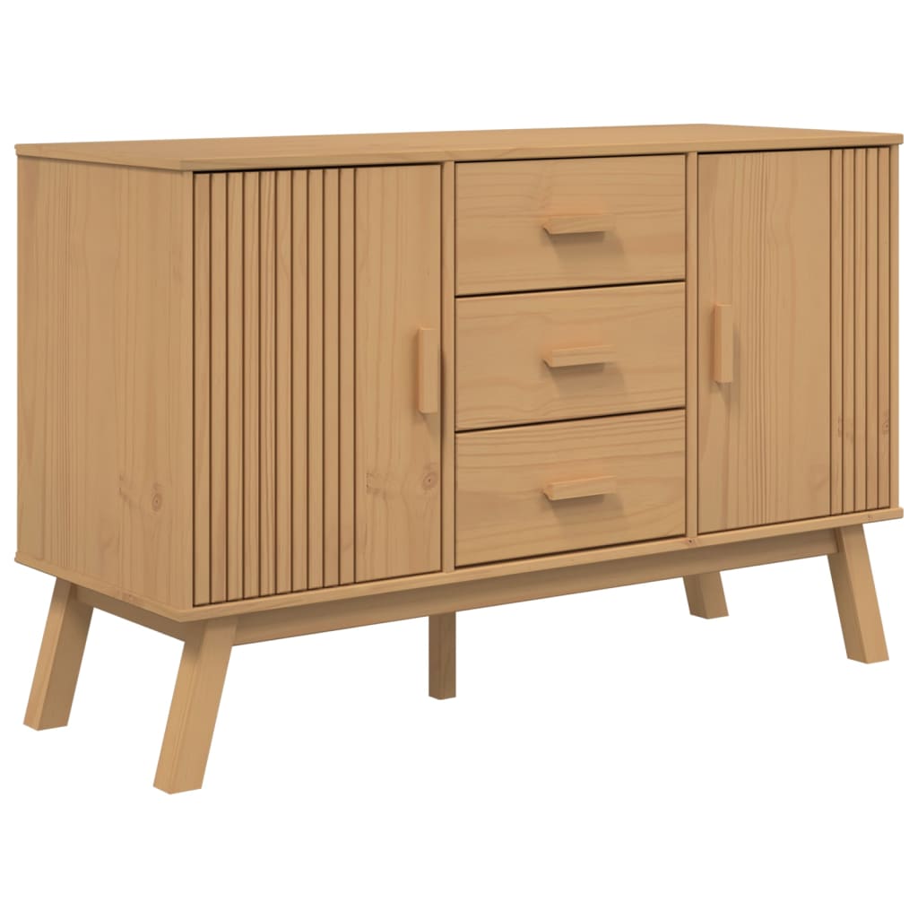 Sideboard Olden 114X43X73.5Cm Solid Wood Pine