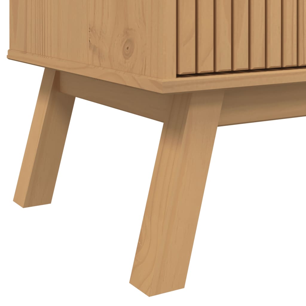 Sideboard Olden 114X43X73.5Cm Solid Wood Pine