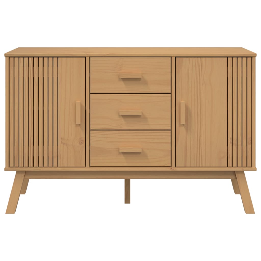 Sideboard Olden 114X43X73.5Cm Solid Wood Pine
