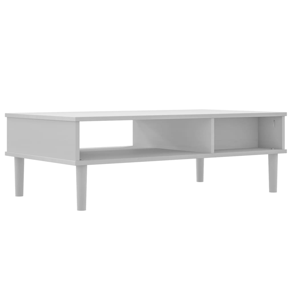 Coffee Table Senja Rattan Look 100X55X33 Cm Solid Wood