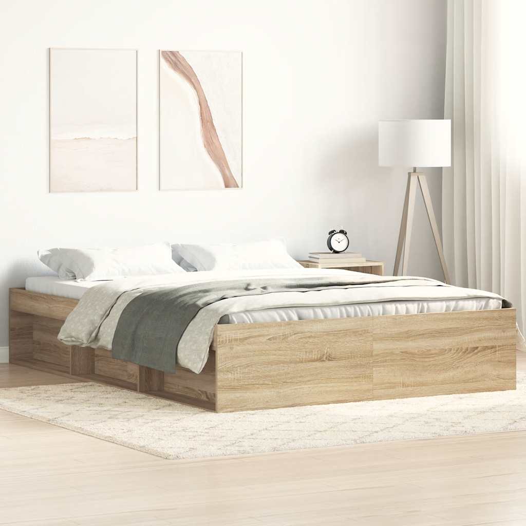 Bed Frame Without Mattress Engineered Wood