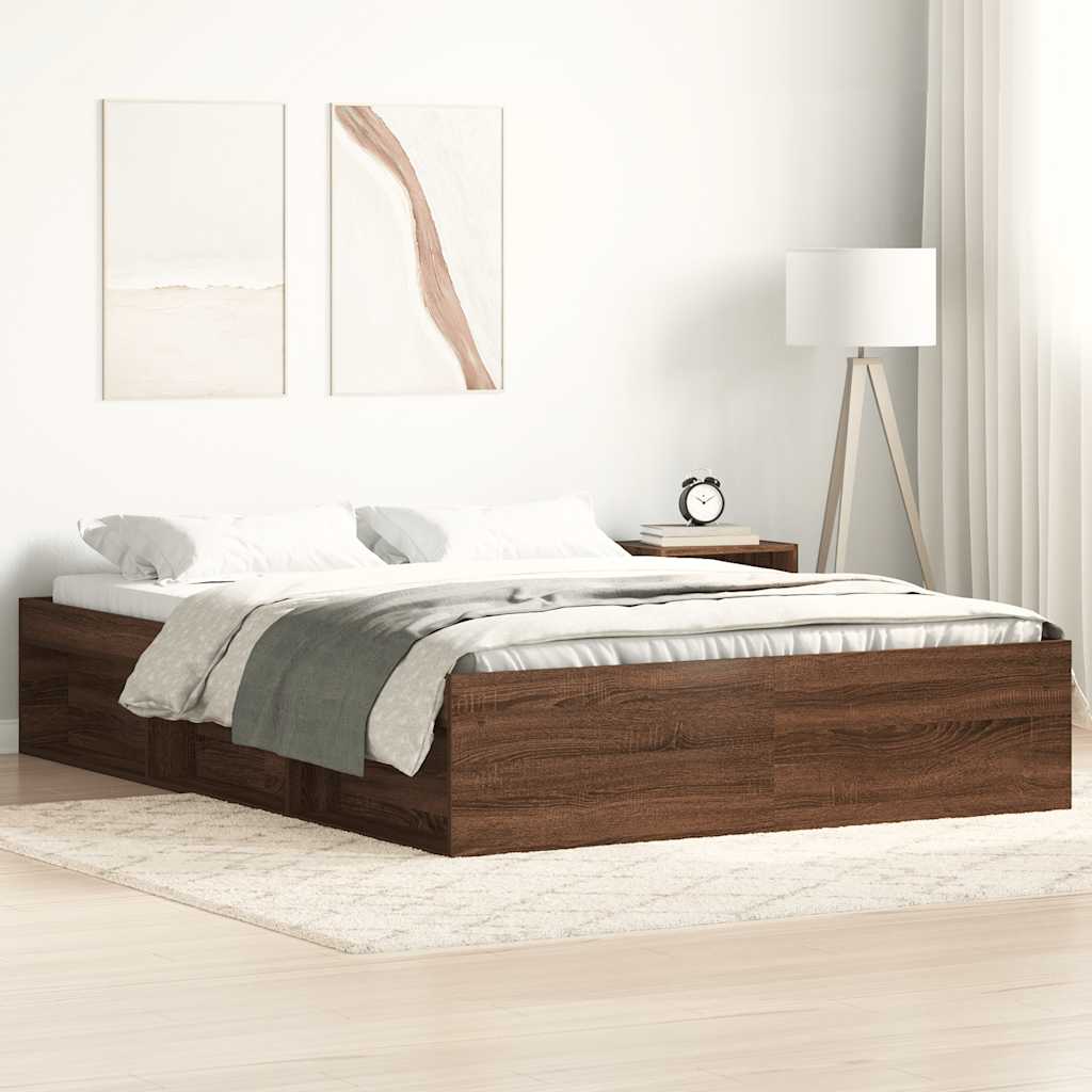 Bed Frame Without Mattress Engineered Wood