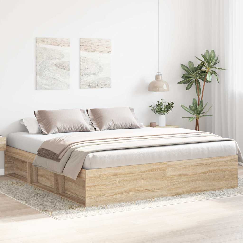 Bed Frame Without Mattress Engineered Wood