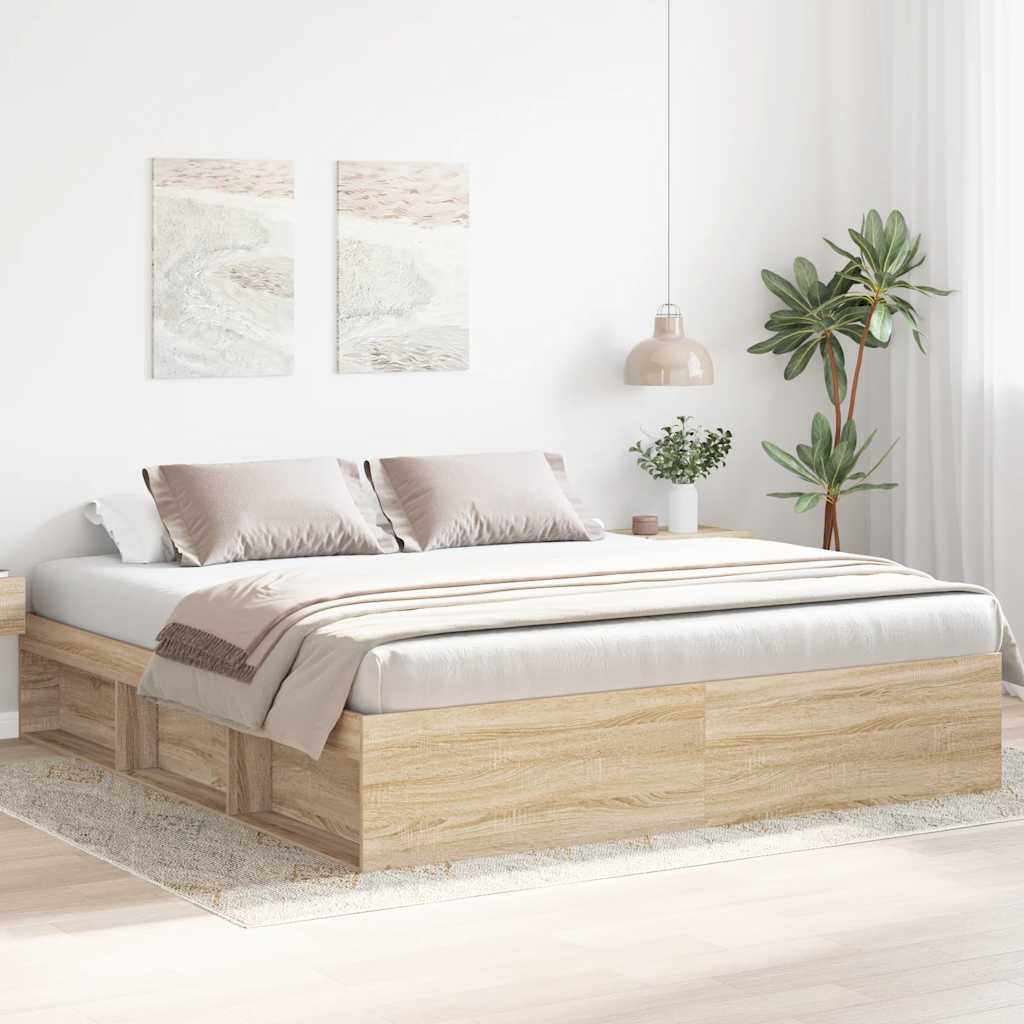 Bed Frame Without Mattress Engineered Wood