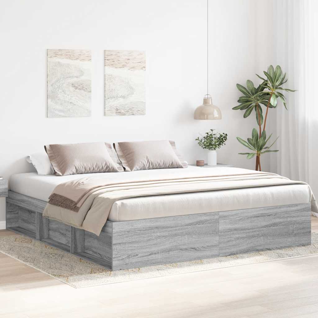 Bed Frame Without Mattress Engineered Wood