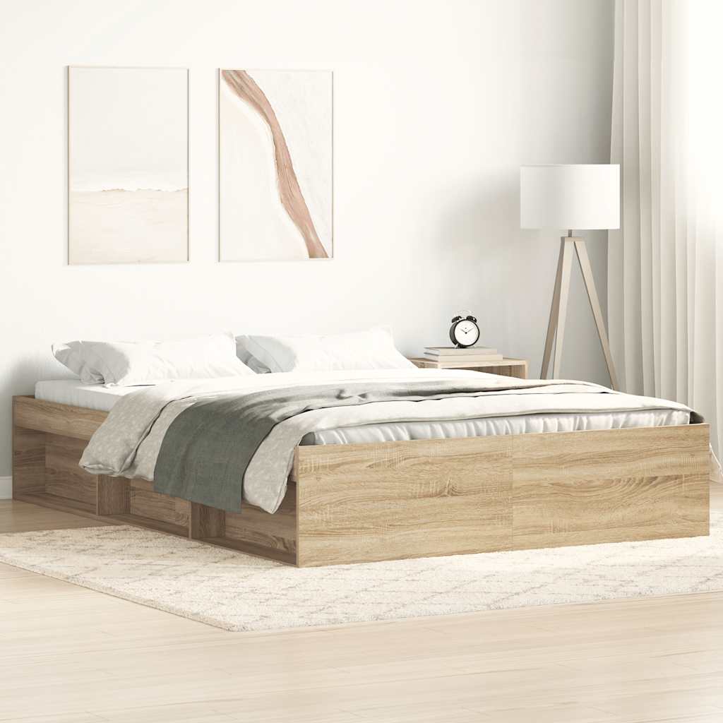 Bed Frame Without Mattress Engineered Wood