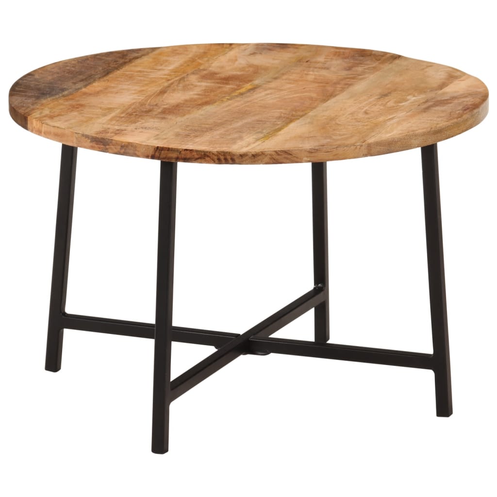 Coffee Table Solid Wood Mango And Iron