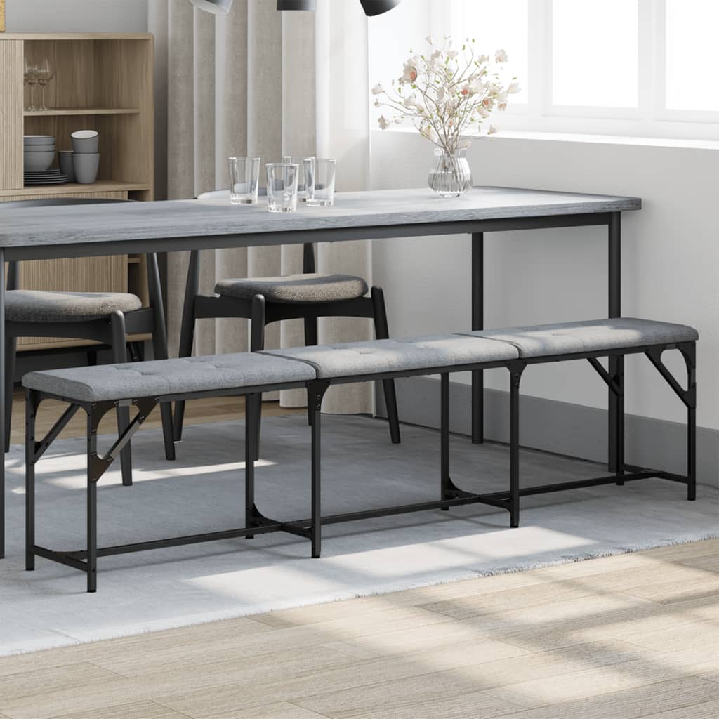 Dining Bench Steel And Fabric