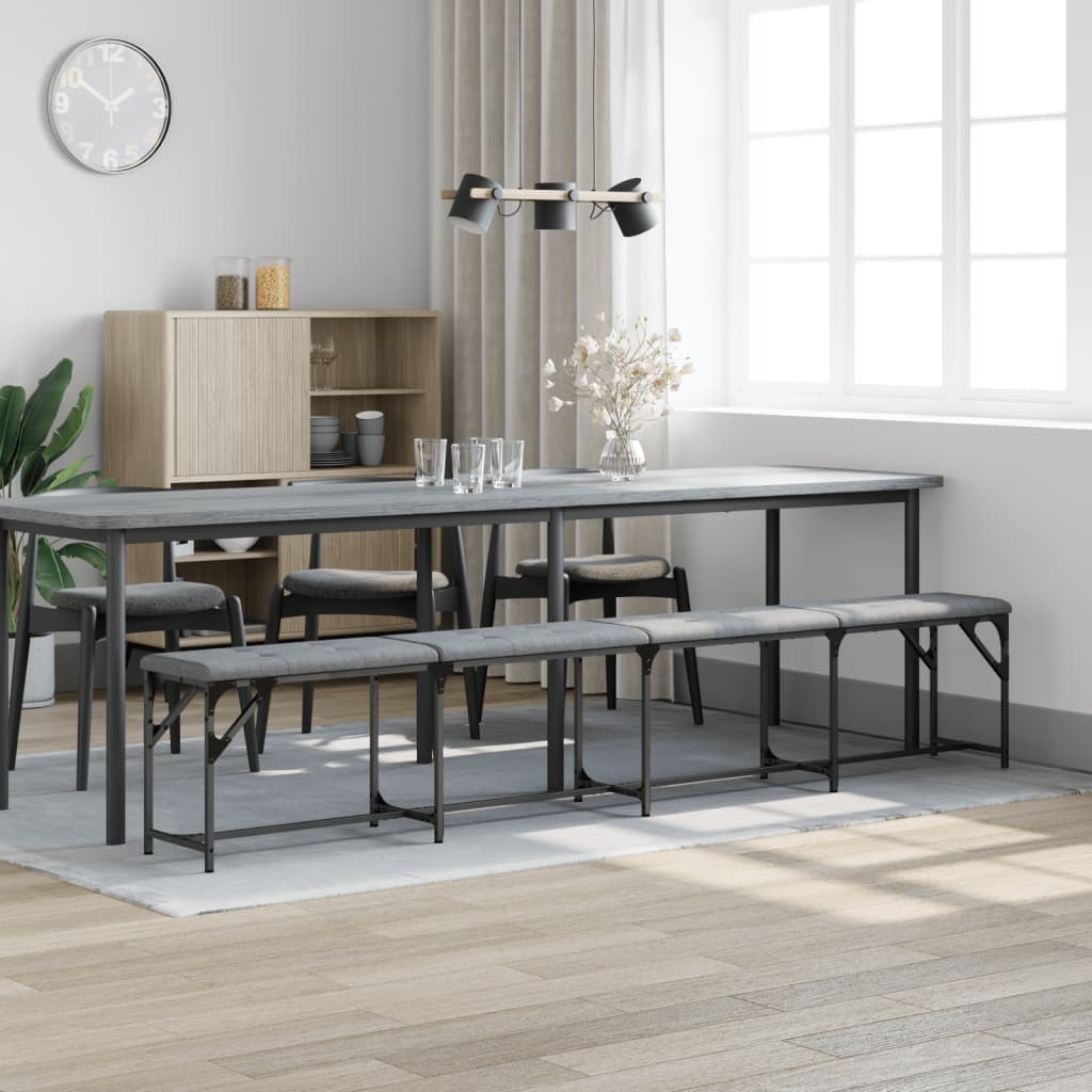 Dining Bench Steel And Fabric