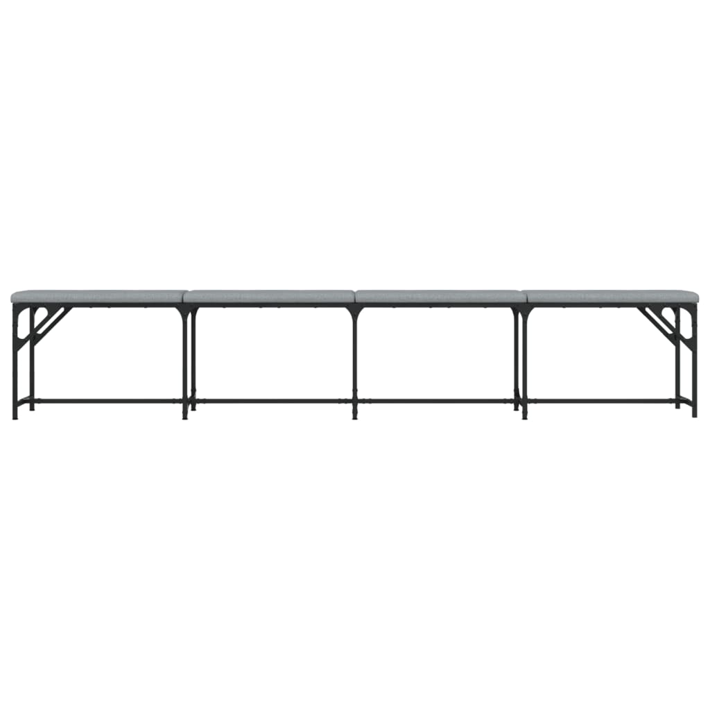 Dining Bench Steel And Fabric