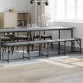 Dining Bench Steel And Fabric