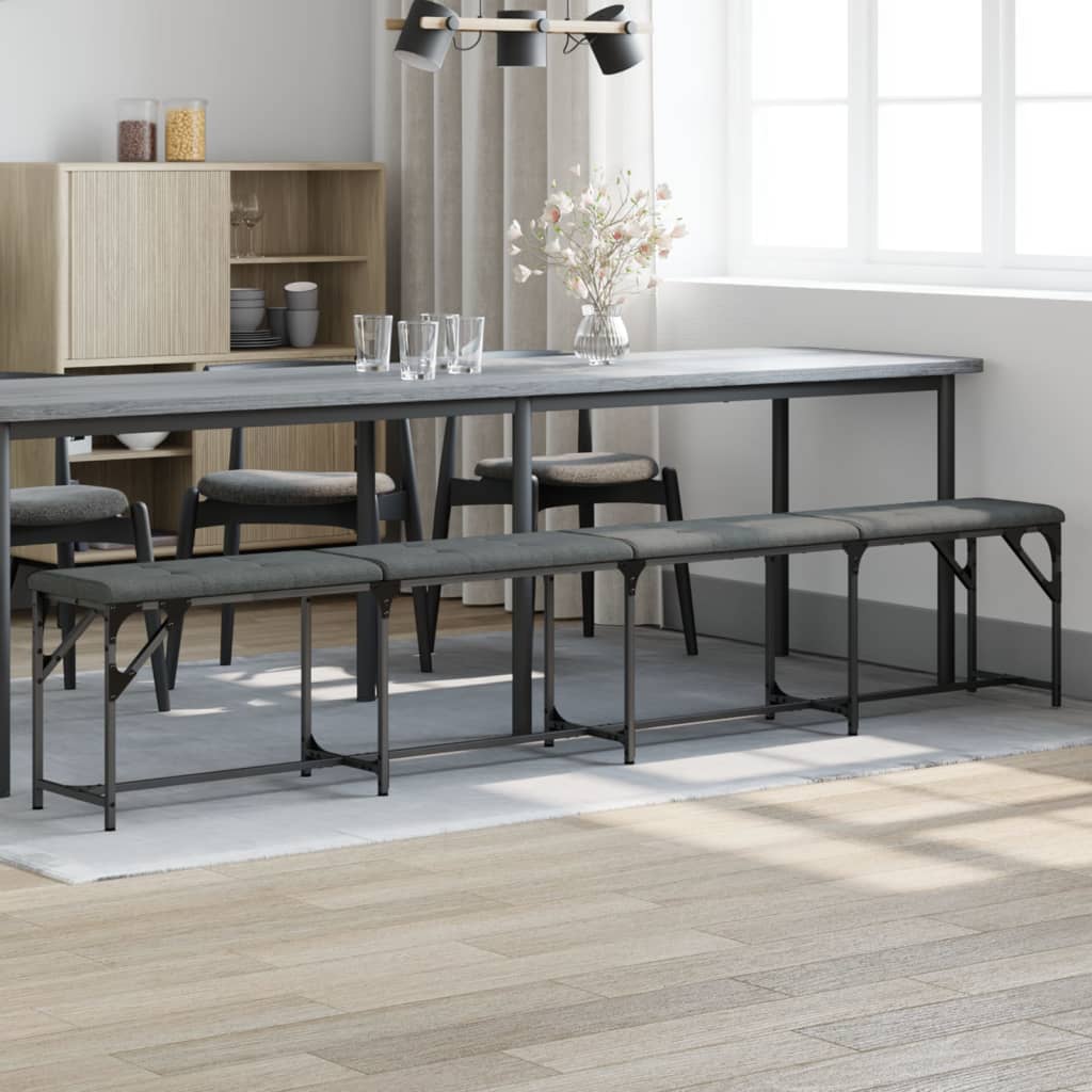 Dining Bench Steel And Fabric