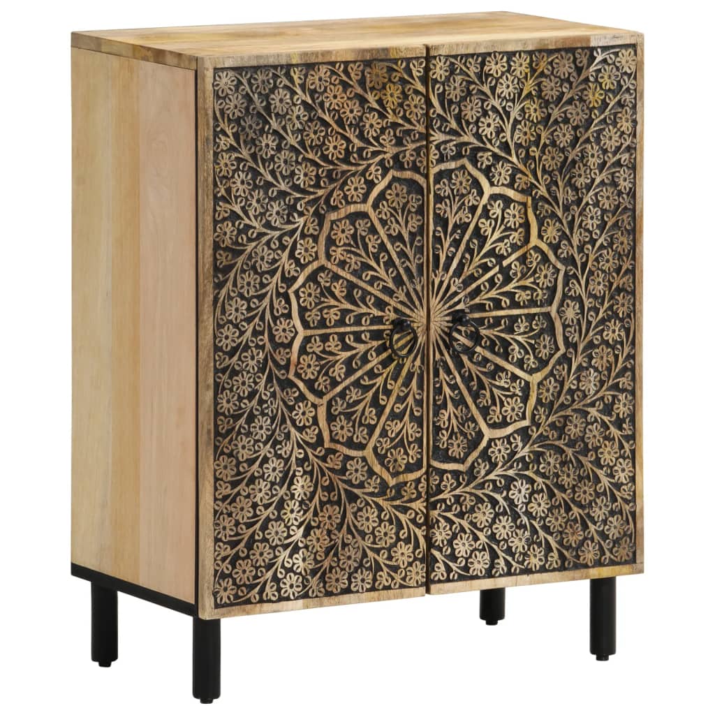 Side Cabinets 3 Pcs 60X33X75 Cm Solid Wood Mango