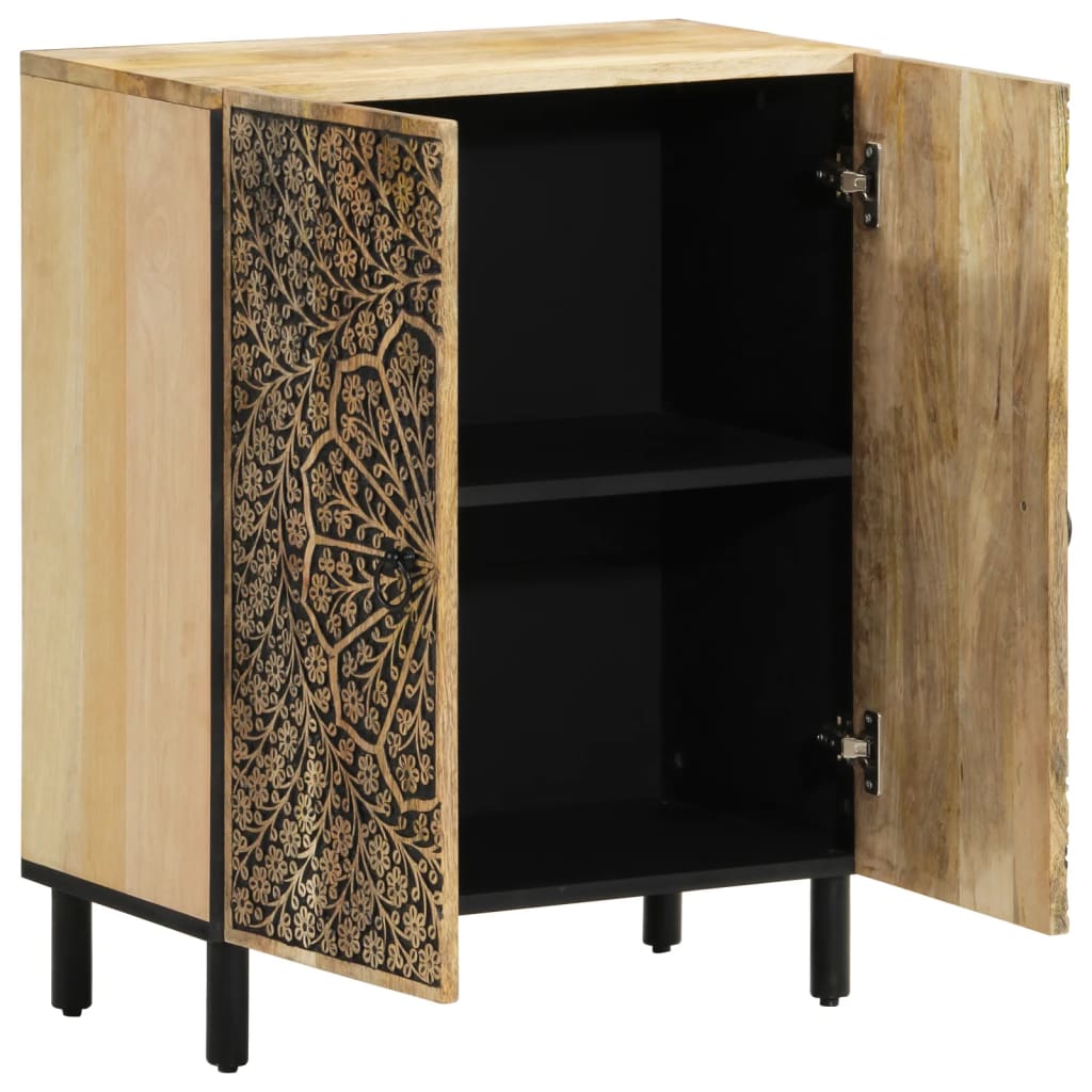 Side Cabinets 3 Pcs 60X33X75 Cm Solid Wood Mango