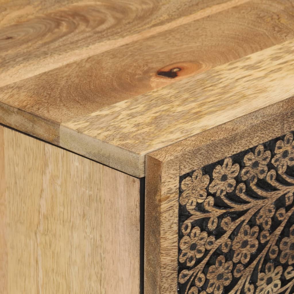 Side Cabinets 3 Pcs 60X33X75 Cm Solid Wood Mango