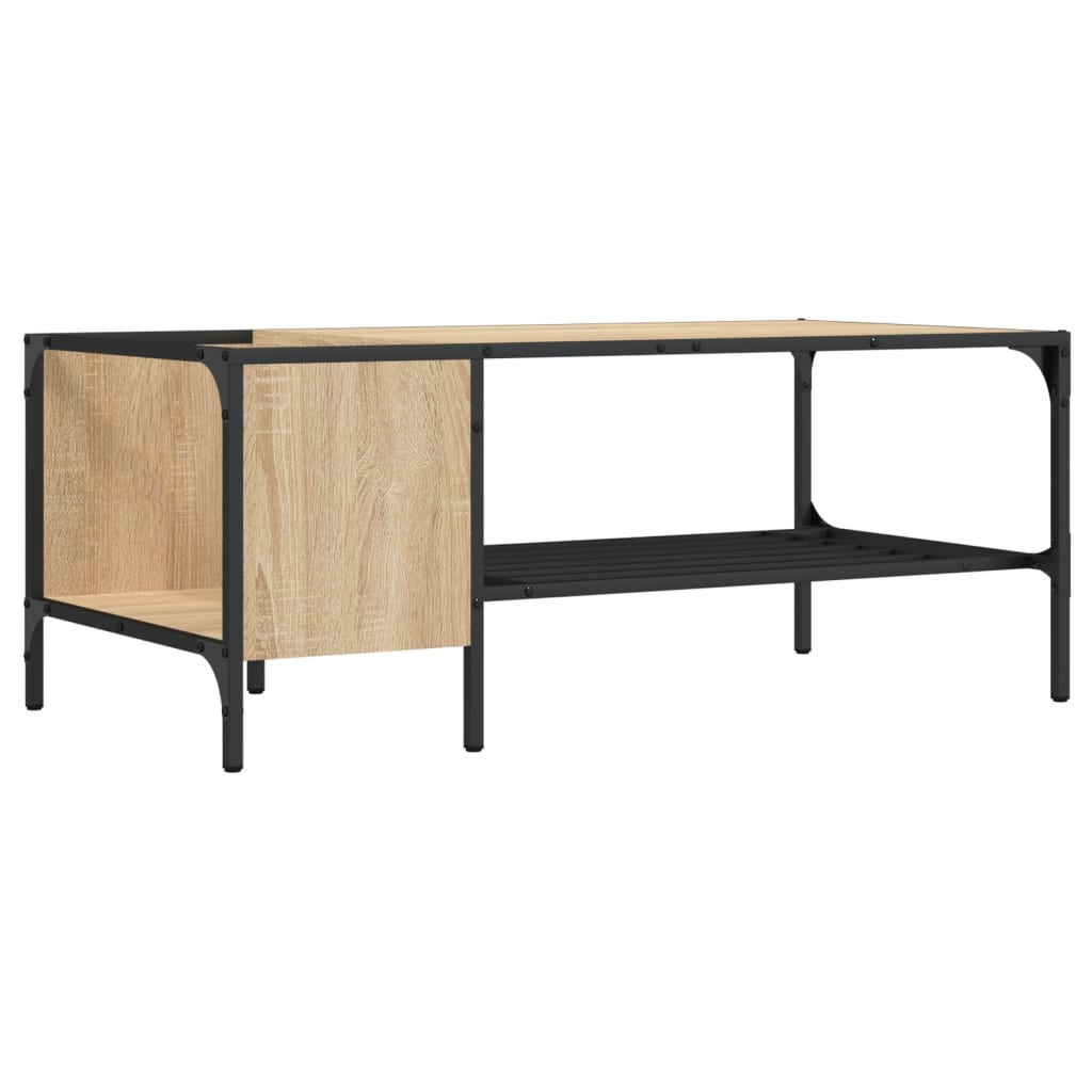 Coffee Table With Rack 100X51X40 Cm Engineered Wood