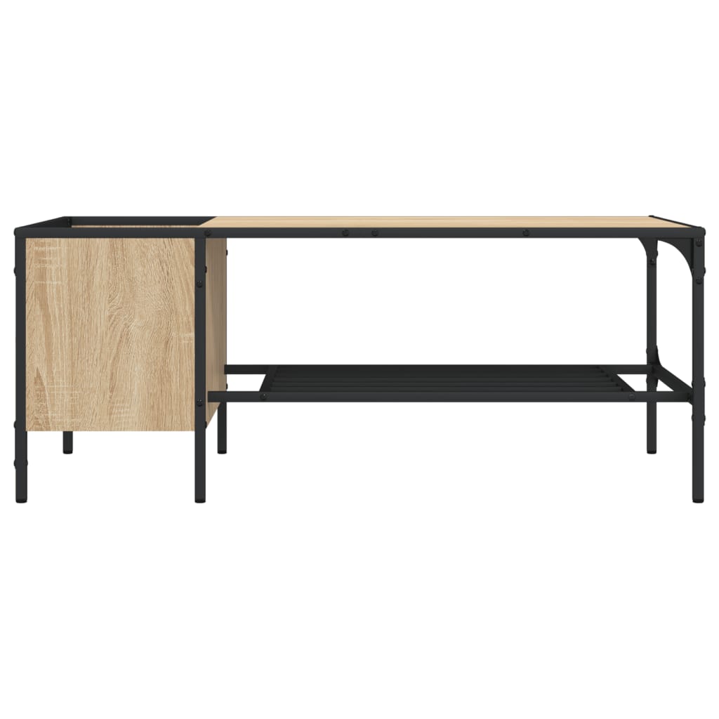 Coffee Table With Rack 100X51X40 Cm Engineered Wood