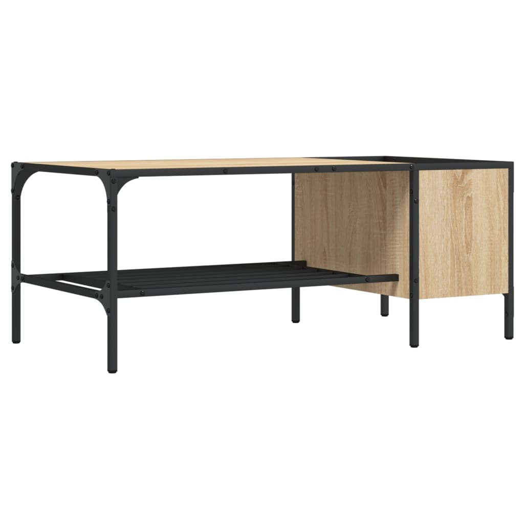 Coffee Table With Rack 100X51X40 Cm Engineered Wood