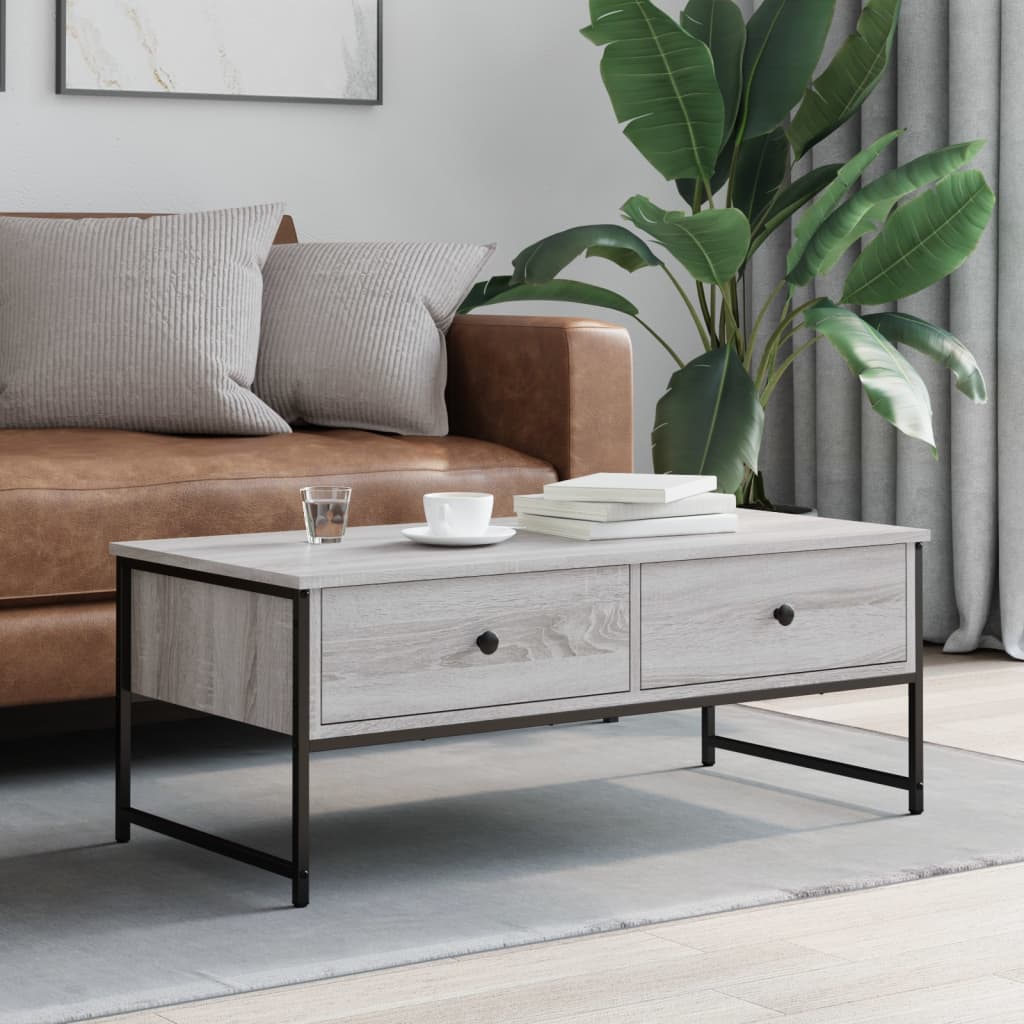 Coffee Table 101X49X39.5 Cm Engineered Wood