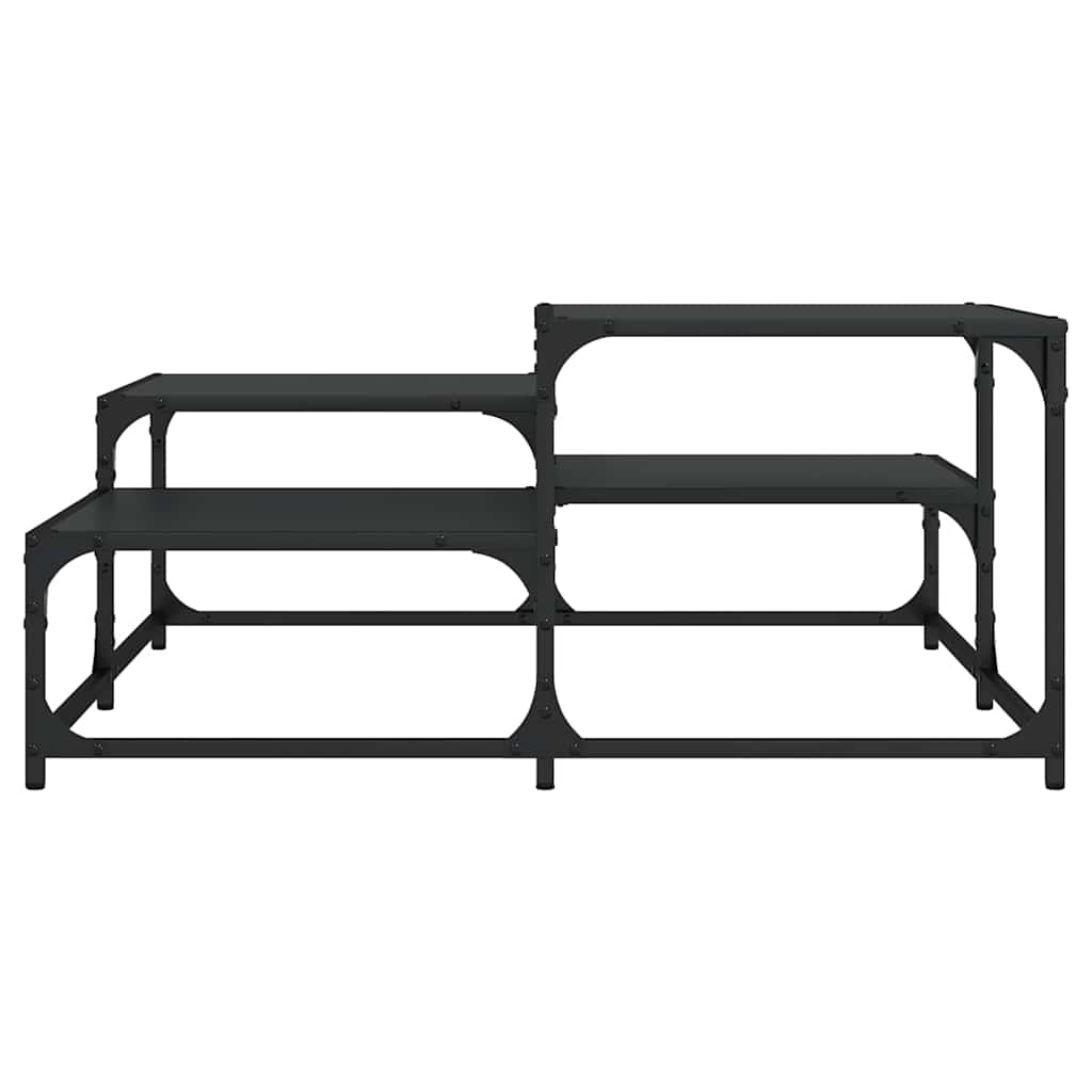 Coffee Table Engineered Wood Black Smoked Oak Sonoma Oak Brown Oak Grey Sonoma 6