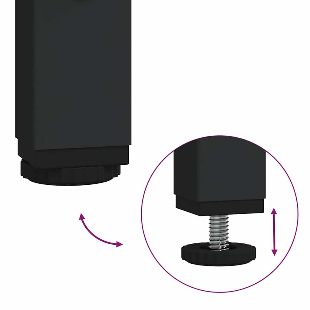 Coffee Table Engineered Wood Black Smoked Oak Sonoma Oak Brown Oak Grey Sonoma 6