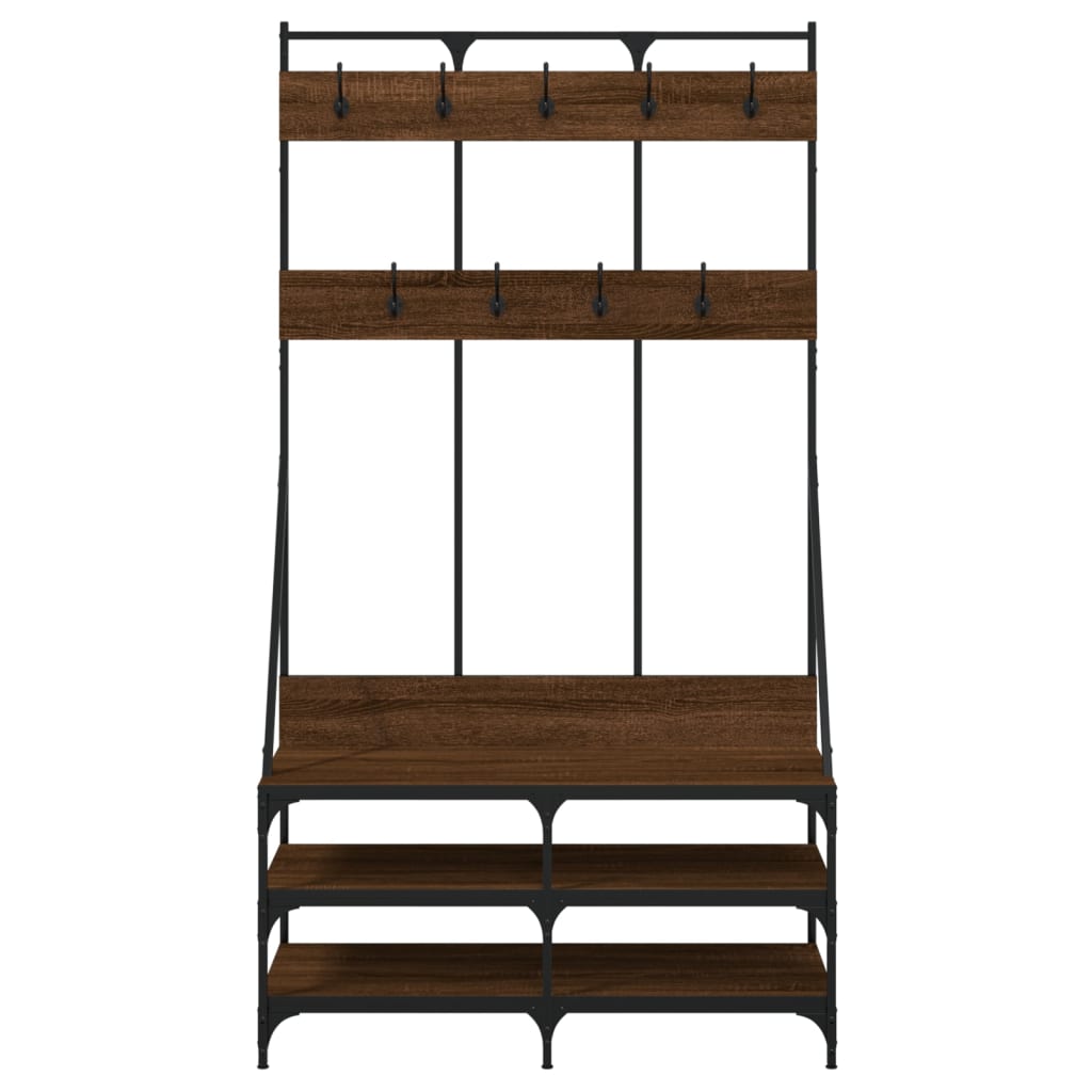 Clothes Rack With Shoe Storage 100X40X184 Cm