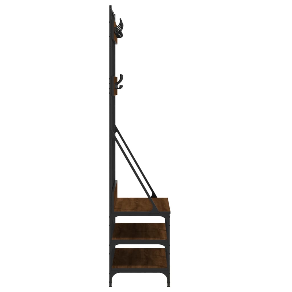 Clothes Rack With Shoe Storage 100X40X184 Cm