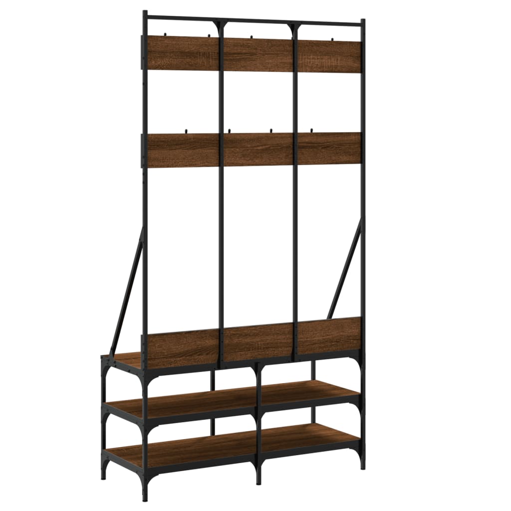 Clothes Rack With Shoe Storage 100X40X184 Cm