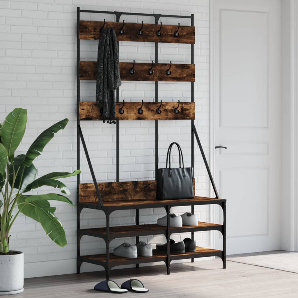 Clothes Rack With Shoe Storage 100X40X184 Cm
