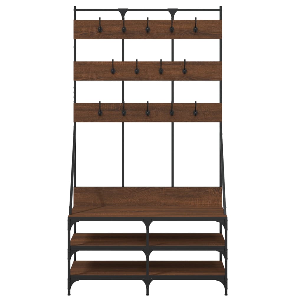 Clothes Rack With Shoe Storage 100X40X184 Cm