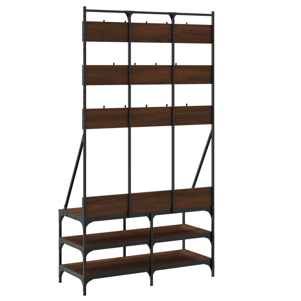 Clothes Rack With Shoe Storage 100X40X184 Cm