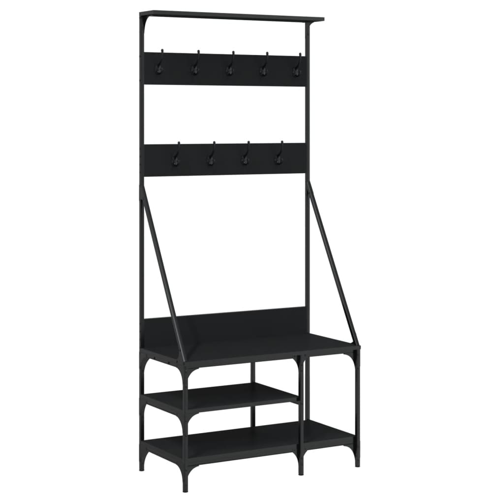 Clothes Rack With Shoe Storage 80X40X184 Cm