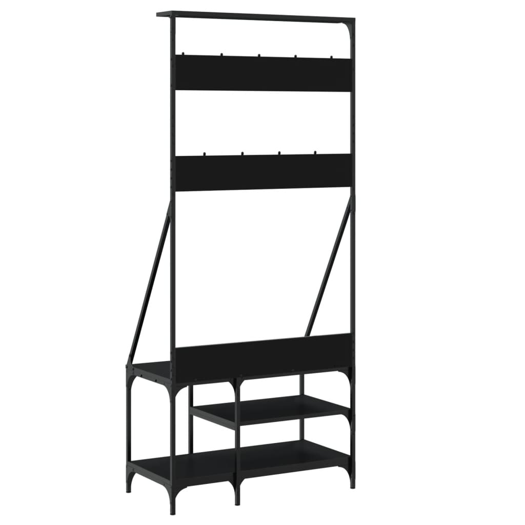 Clothes Rack With Shoe Storage 80X40X184 Cm