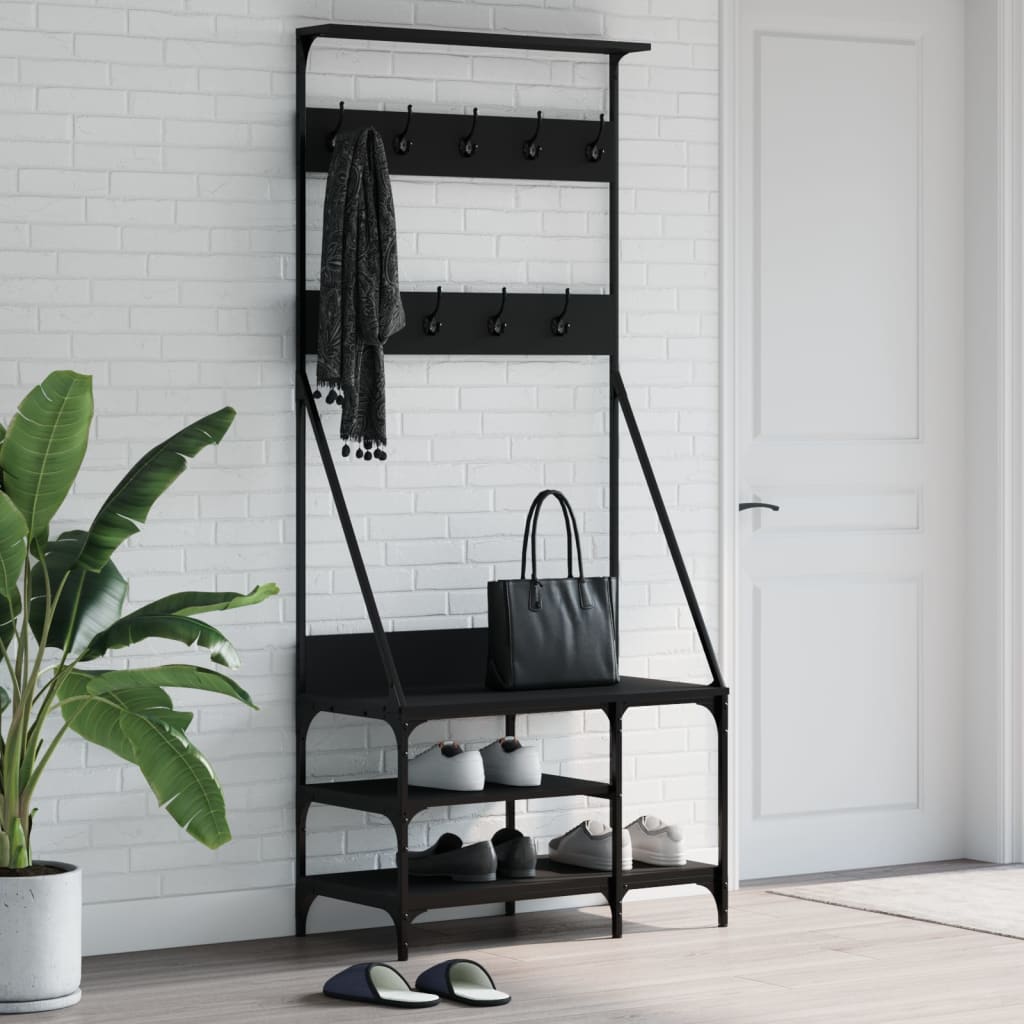 Clothes Rack With Shoe Storage 80X40X184 Cm