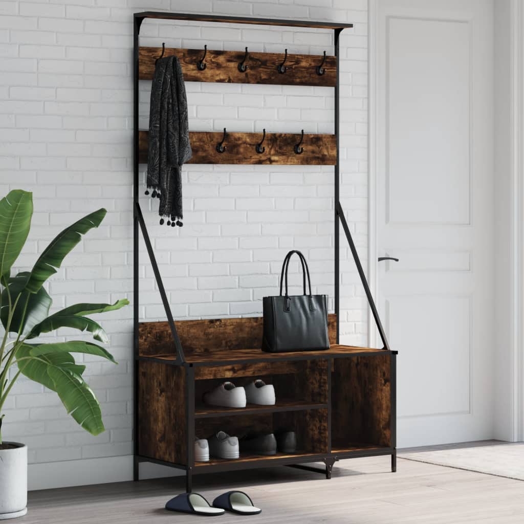 Clothes Rack With Shoe Storage 100X41X184 Cm