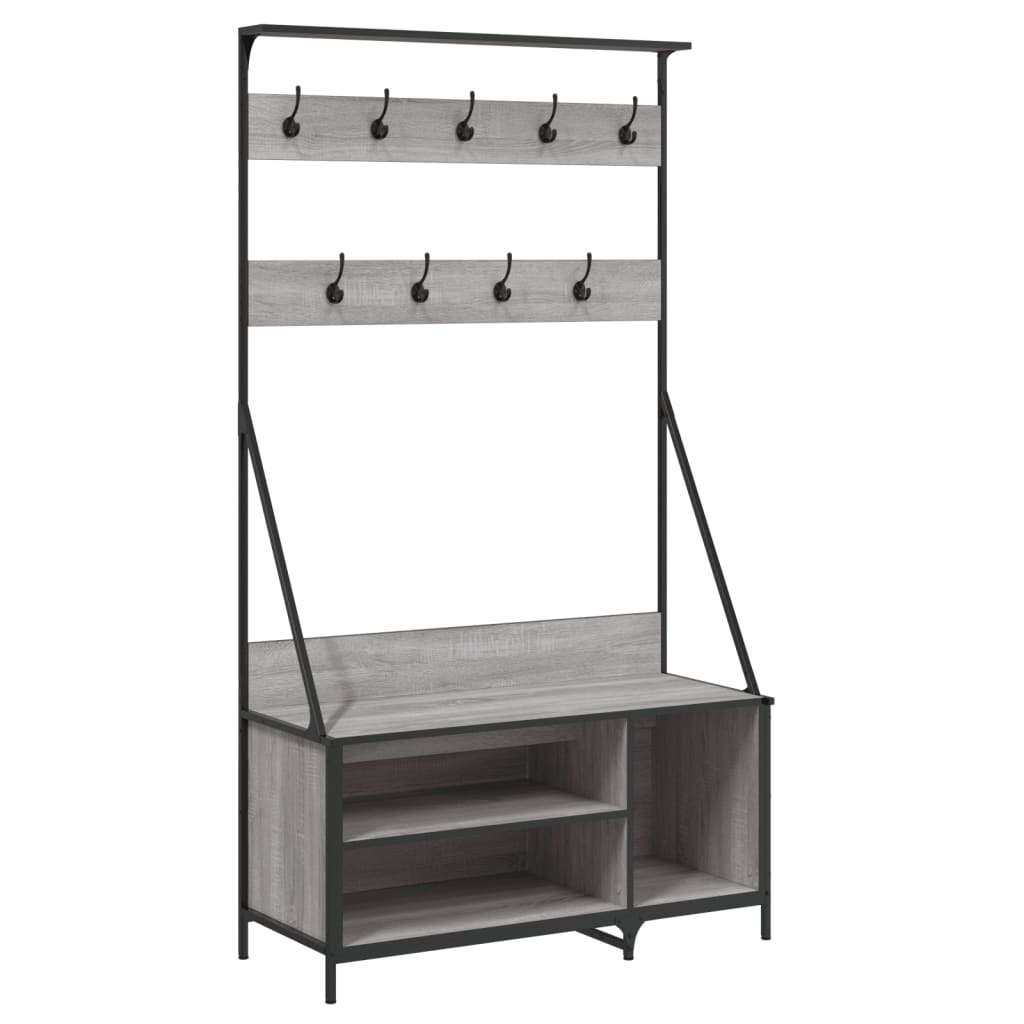 Clothes Rack With Shoe Storage 100X41X184 Cm