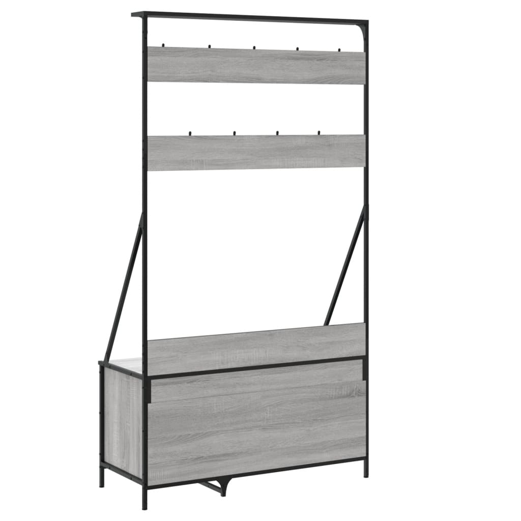 Clothes Rack With Shoe Storage 100X41X184 Cm