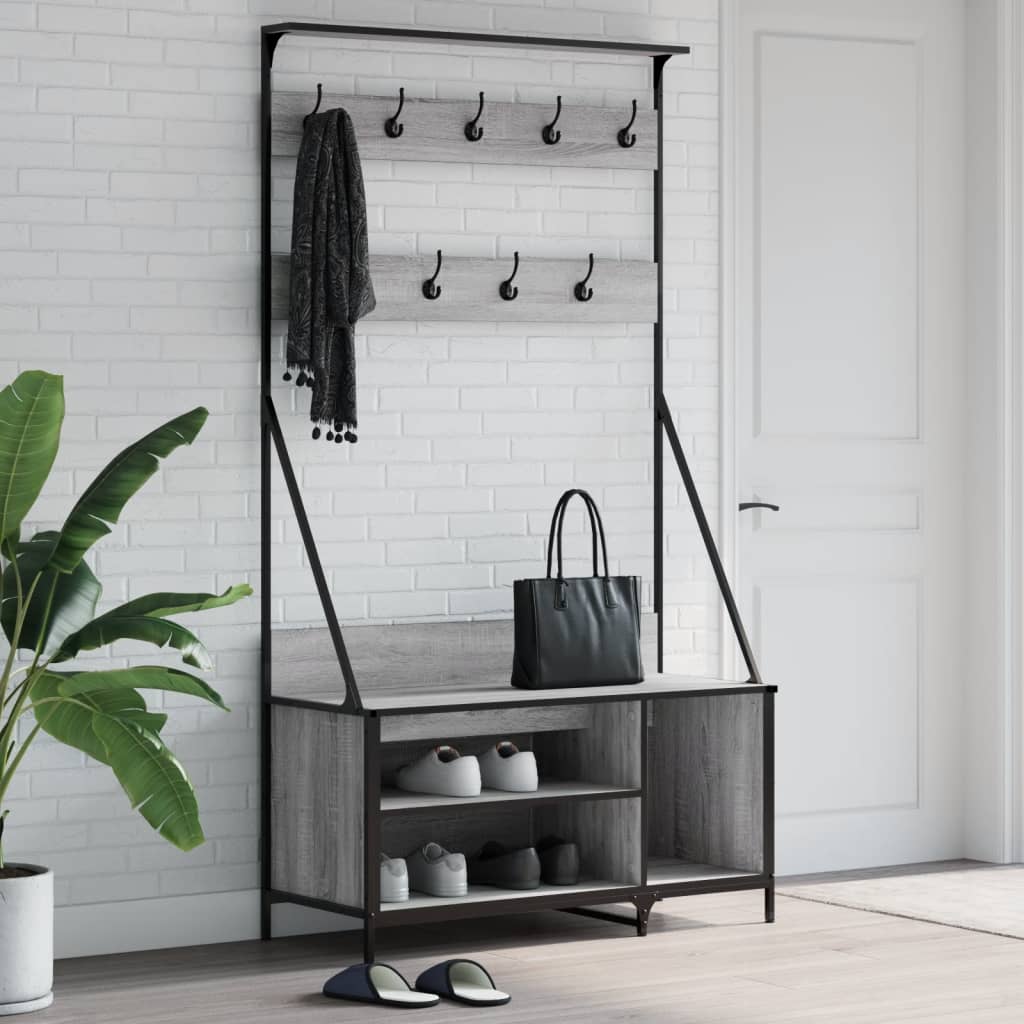 Clothes Rack With Shoe Storage 100X41X184 Cm