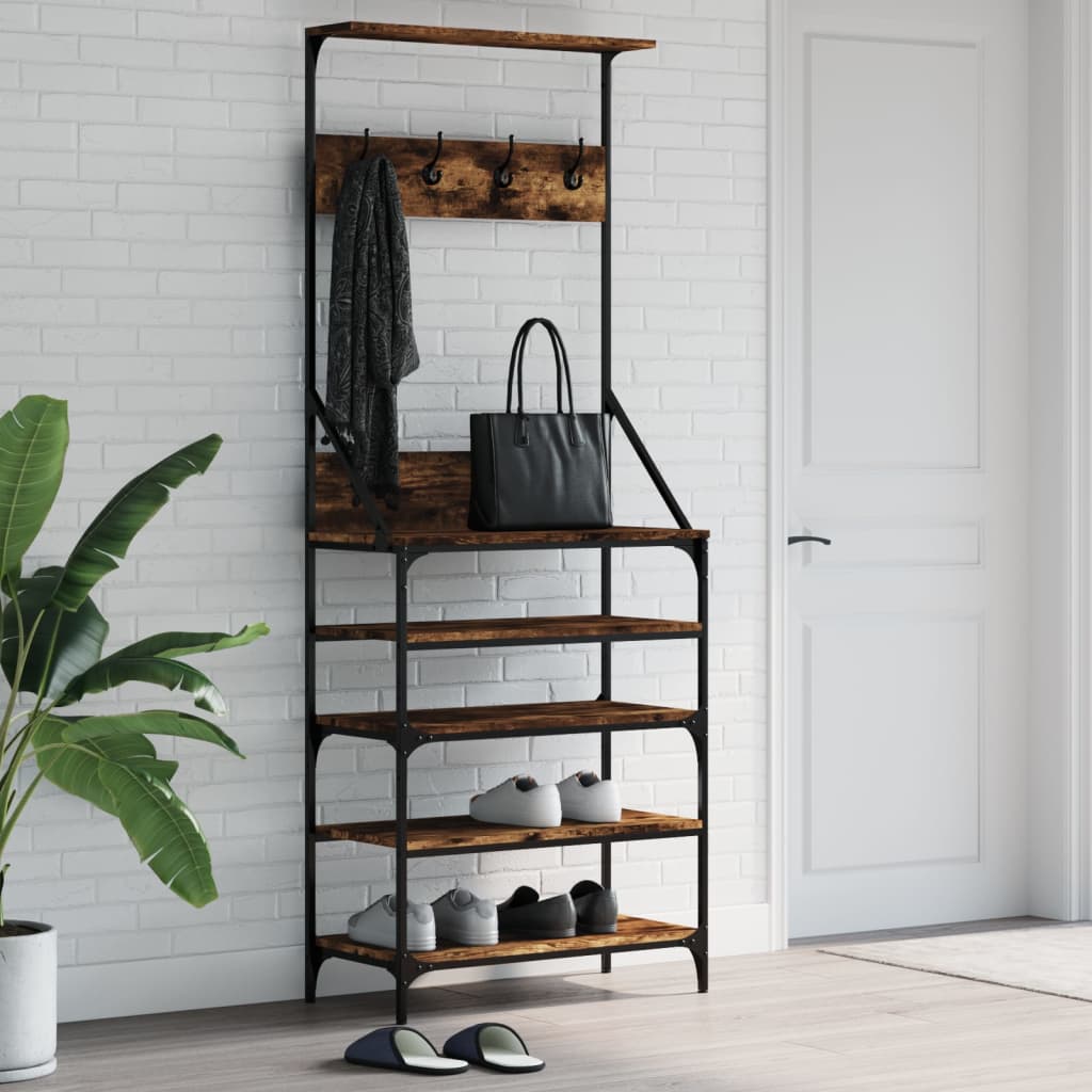 Clothes Rack With Shoe Storage