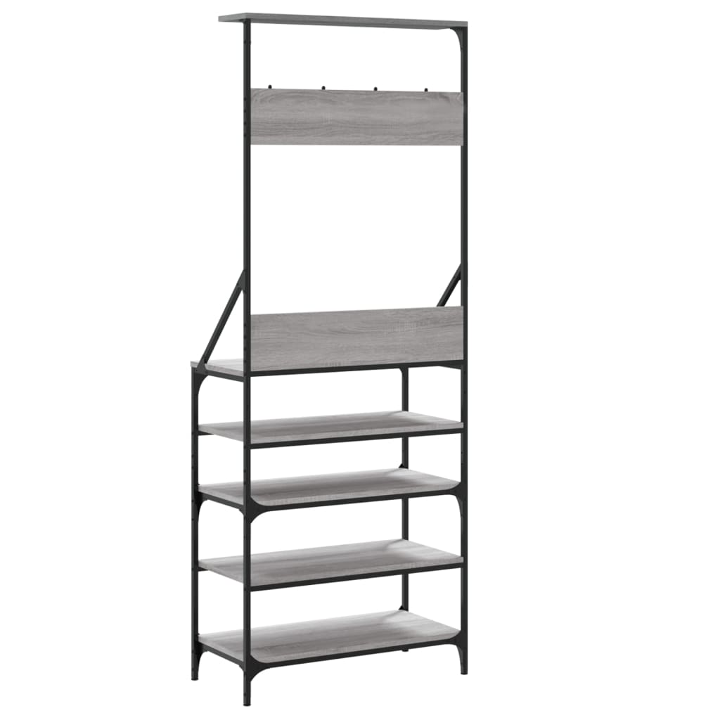 Clothes Rack With Shoe Storage