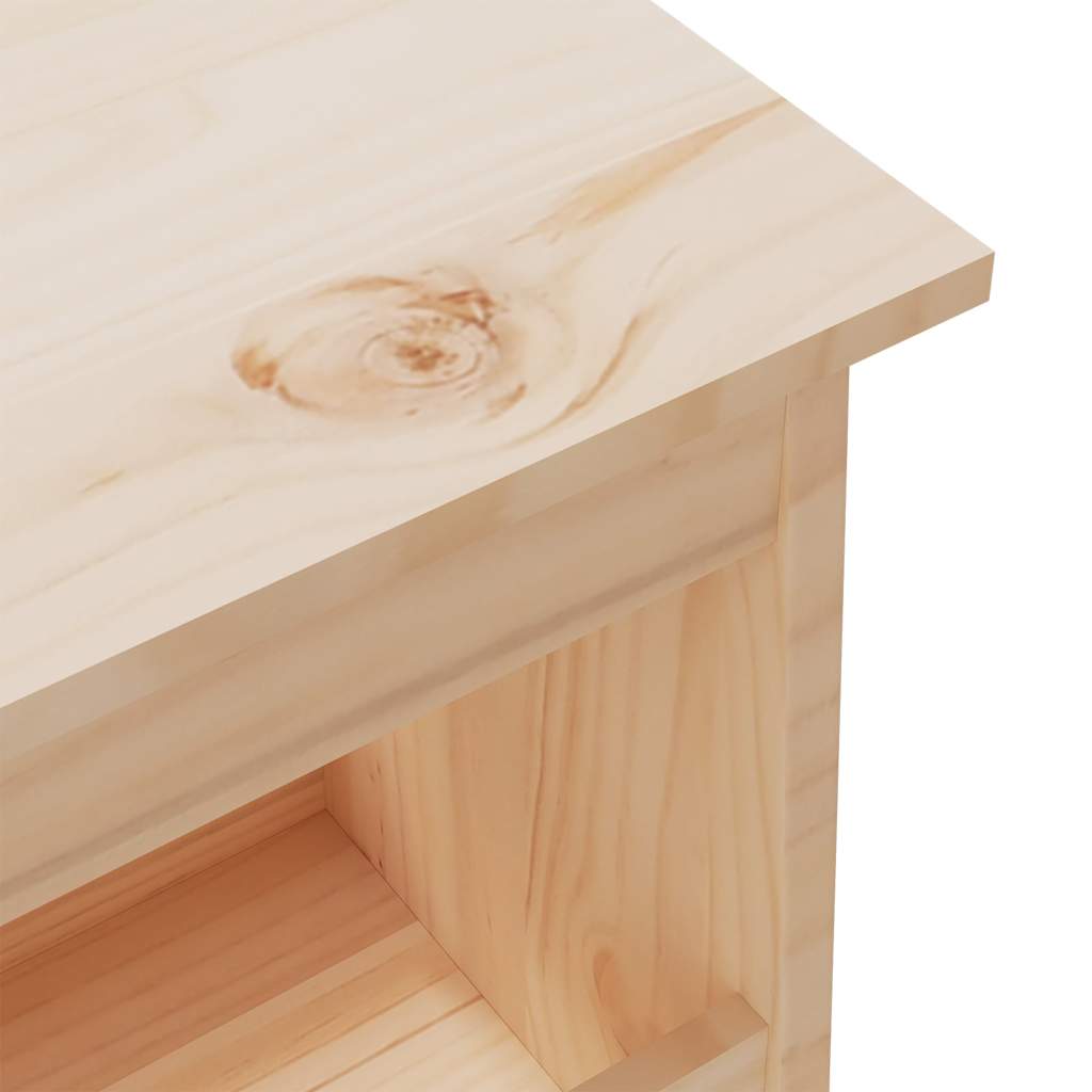 Storage & Entryway Benches Hall Bench Solid Wood Pine white brown natural 100 cm
