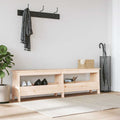 Storage & Entryway Benches Hall Bench Solid Wood Pine white brown natural 100 cm
